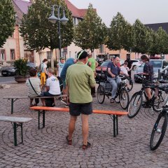 Feierliche Eröffnung des STADTRADELNS 2024 auf dem Marktplatz