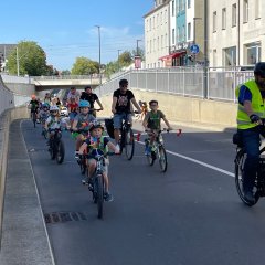 Fahrt durch den Tunnel in der Portitzer Straße